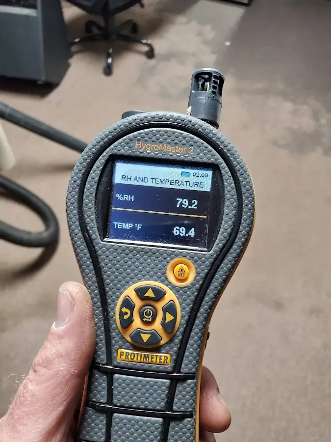 Moisture meter humidity assessment for Fire & Smoke Damage Restoration in New Iberia